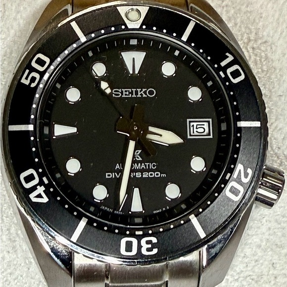 Seiko SUMO Prospex Date Automatic Designer Diver Mens Watch - Picture 8 of 8